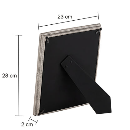 Stafford Metal Photo Frame Large Antique Silver (8"x10")