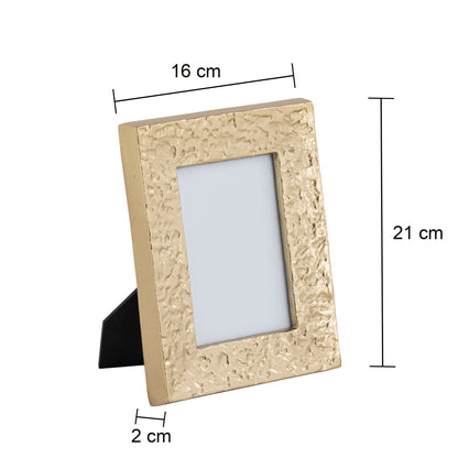 Sudbury Textured Metal Photo Frame Medium Gold (4"x6")