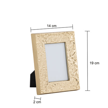 Sudbury Textured Metal Photo Frame Small Gold (3"x5")