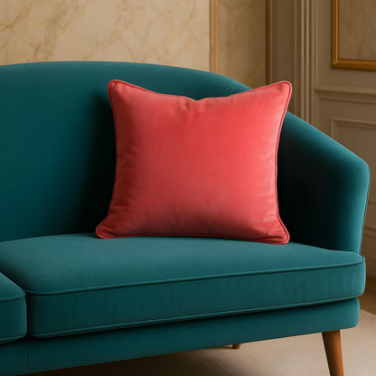 Cotton Velvet Cushion Cover Blush Pink