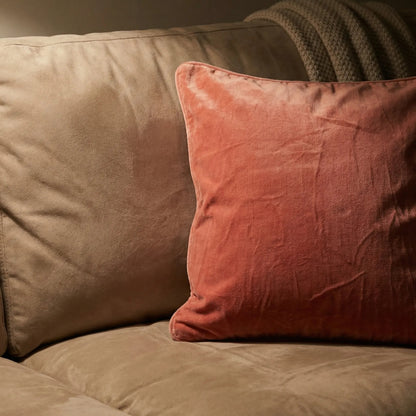 Cotton Velvet Cushion Cover Blush Pink - 1 Piece