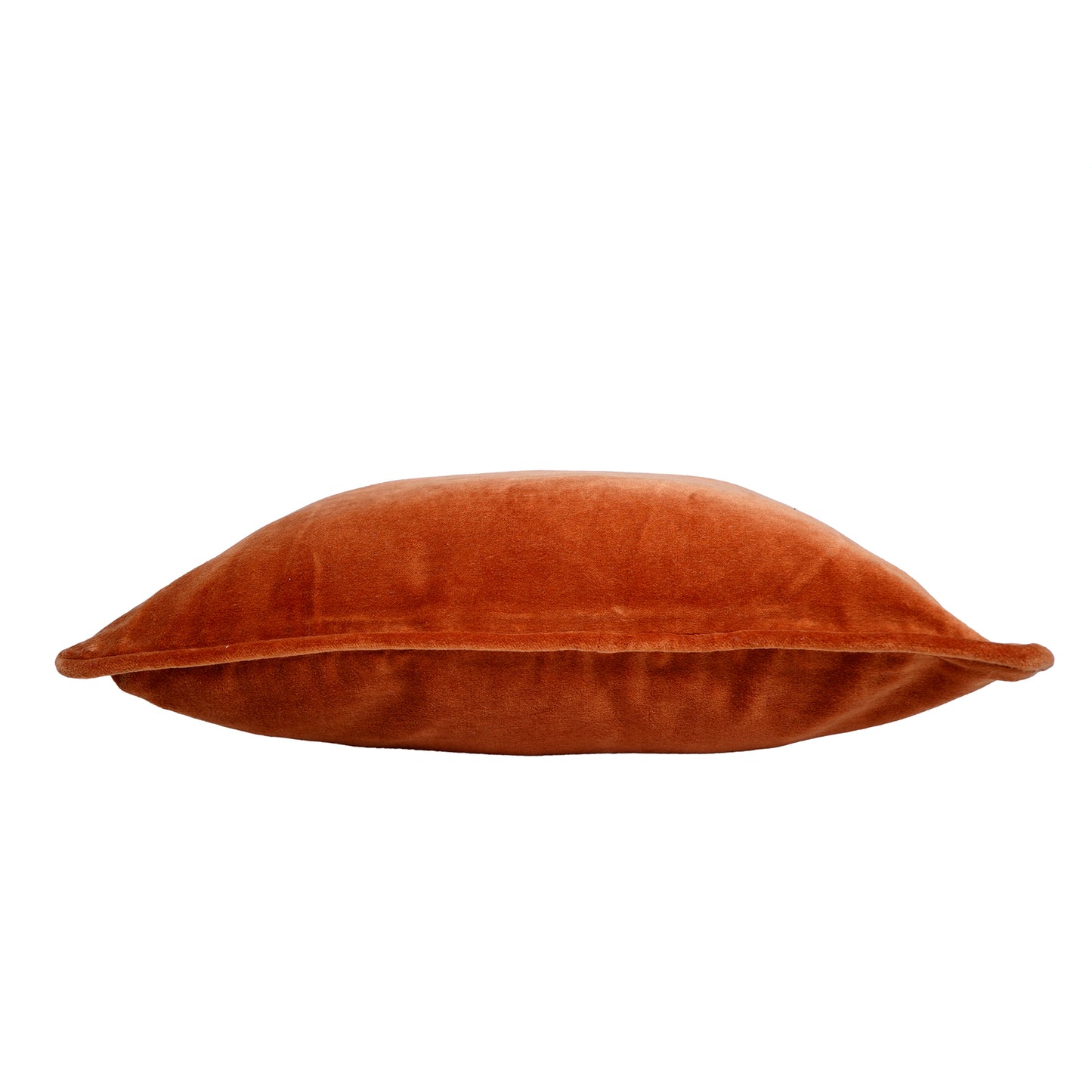 Cotton Velvet Cushion Cover Burnt Orange