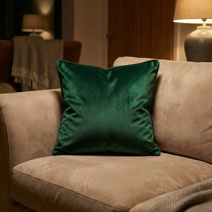 Cotton Velvet Cushion Cover Fern Green - 1 Piece