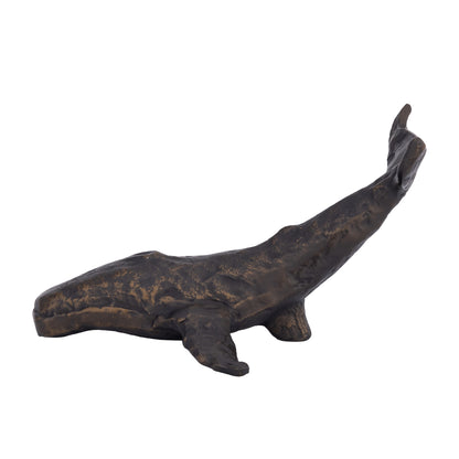 Whale Statue Small Antique Bronze Finish | Keiko