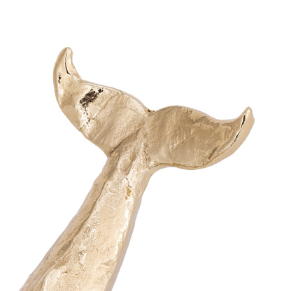 Whale Statue Small Gold Finish | Keiko