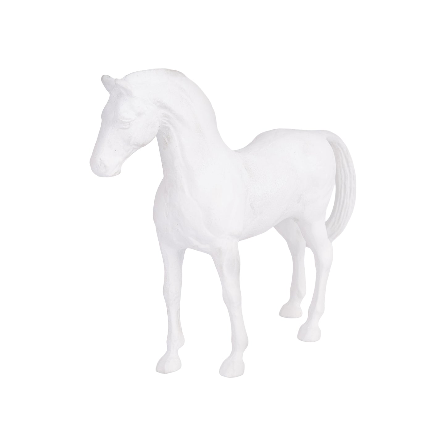 Thoroughbred Horse Statue White Finish | Prince – Serene Living