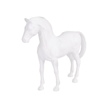 Thoroughbred Horse Statue White Finish | Prince – Serene Living